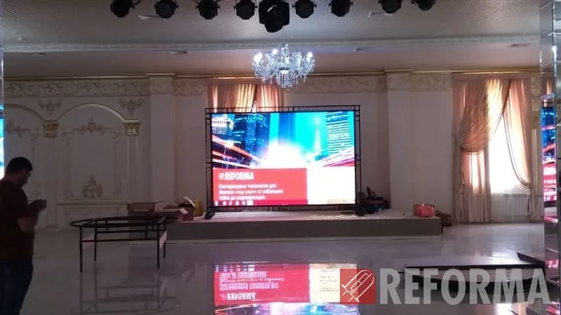 Светодиодный LED-экран Р5 для банкетного зала «Салтанат Сарайы»