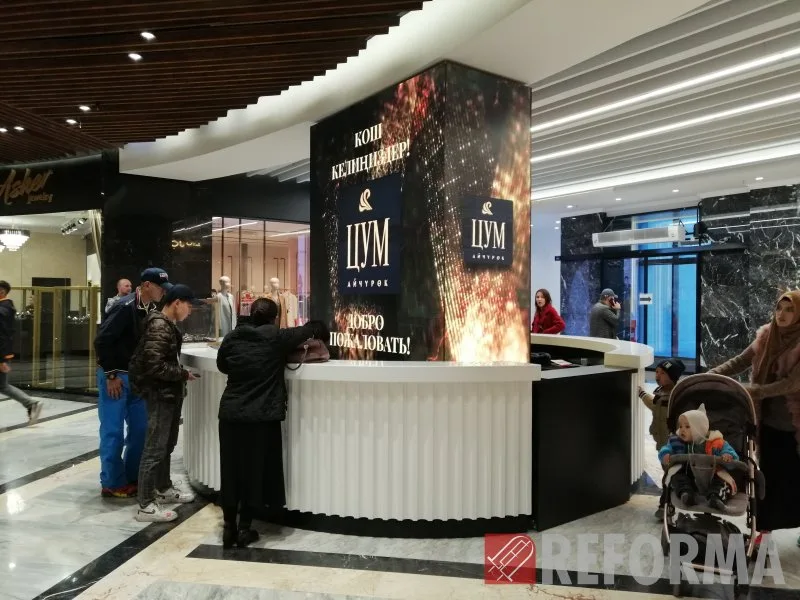 Внутренние LED экраны для ЦУМ г. Бишкек